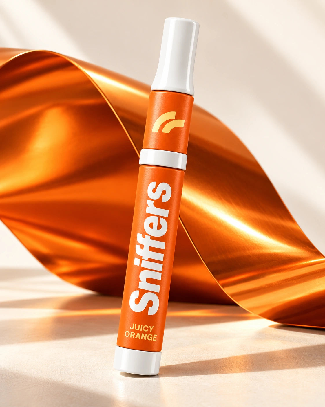 Juicy Orange sculptural studio portrait